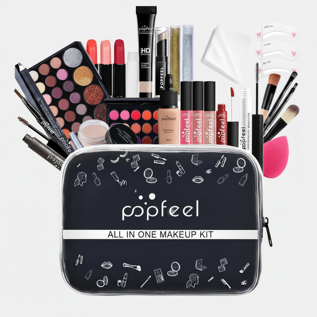 All In One Makeup Kit  for Women Full Kit Set, All in One Makeup Sets Include Eyebrow Eyeliner Eyeshadow
