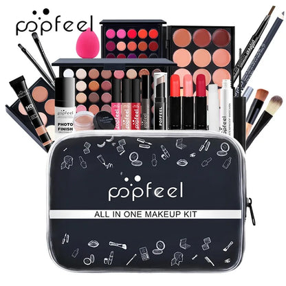 All In One Makeup Kit  for Women Full Kit Set, All in One Makeup Sets Include Eyebrow Eyeliner Eyeshadow
